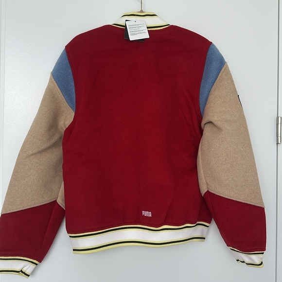NWT Puma Varsity Jacket reversible flame scarlet - Picture 10 of 14